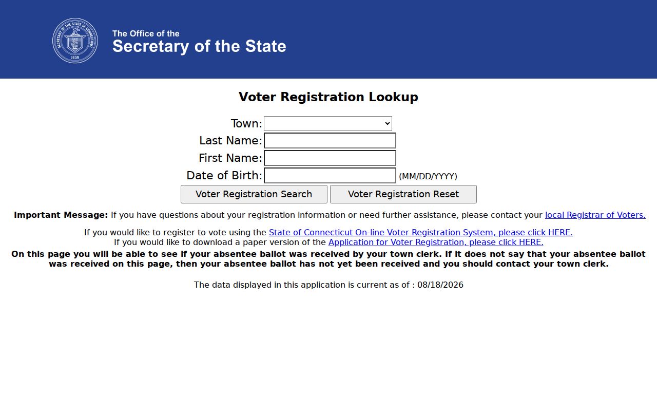 Watertown residents directory Connecticut voter lookup