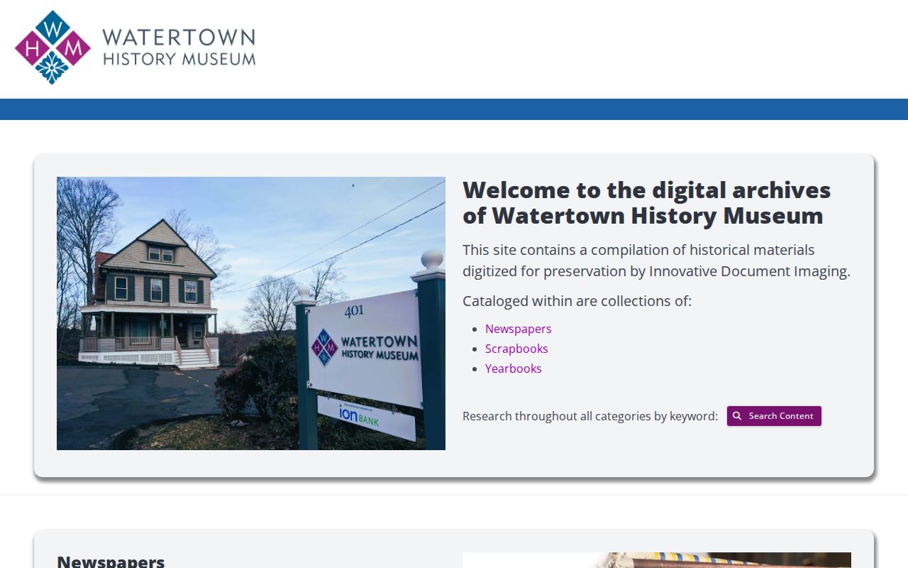 Watertown residents directory digitized historical archive